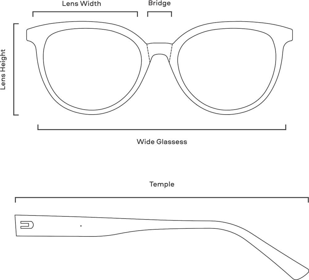 glasses size guide